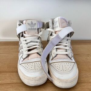 Adidas Forum 84 high off white orbit grey sneakers size 5